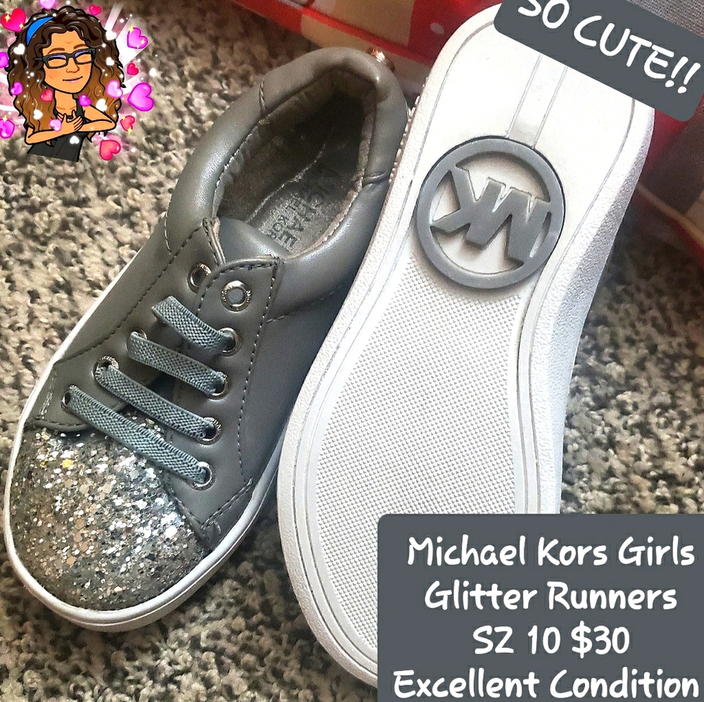 MK sequin Runners girls sz 10